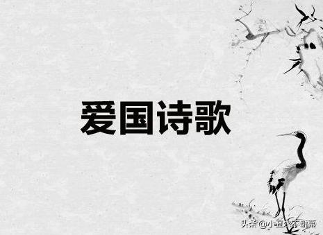爱国的诗歌短一点（爱国诗歌简短5句）
